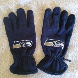 Seattle SEAHAWKS NFL Navy Blue Fleece Gloves